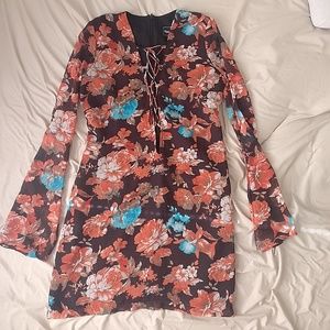 Nookie Orange Floral Dress